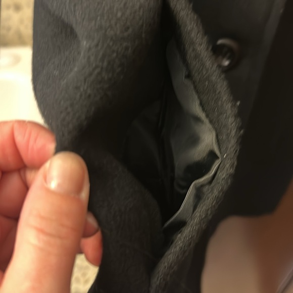 Black pea coat - Picture 3 of 4